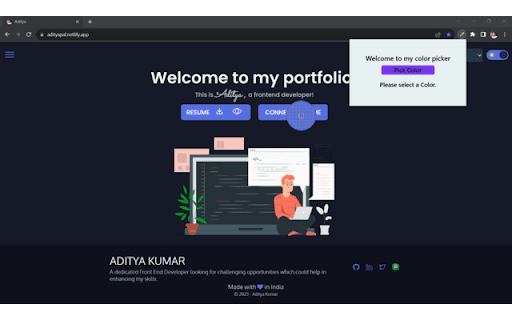 Colorpicker from Chrome web store to be run with OffiDocs Chromium online Colorpicker from Chrome web store to be run with OffiDocs Chromium online