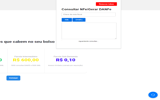 Consultar NFe/Gerar DANFe from Chrome web store to be run with OffiDocs Chromium online Consultar NFe/Gerar DANFe from Chrome web store to be run with OffiDocs Chromium online