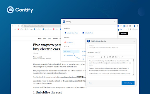 Contify Capture from Chrome web store to be run with OffiDocs Chromium online Contify Capture from Chrome web store to be run with OffiDocs Chromium online