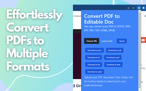 Convert PDF to Editable Doc from Chrome web store to be run with OffiDocs Chromium online Convert PDF to Editable Doc from Chrome web store to be run with OffiDocs Chromium online