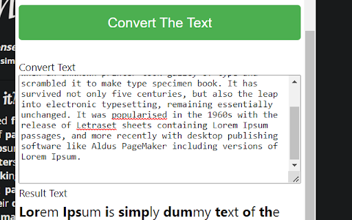 Convert To Bionic from Chrome web store to be run with OffiDocs Chromium online Convert To Bionic from Chrome web store to be run with OffiDocs Chromium online
