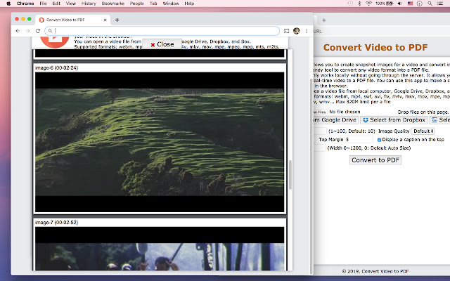 Convert Video to PDF from Chrome web store to be run with OffiDocs Chromium online Convert Video to PDF from Chrome web store to be run with OffiDocs Chromium online
