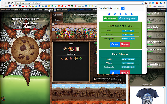 Cookie Clicker Cloud from Chrome web store to be run with OffiDocs Chromium online Cookie Clicker Cloud from Chrome web store to be run with OffiDocs Chromium online