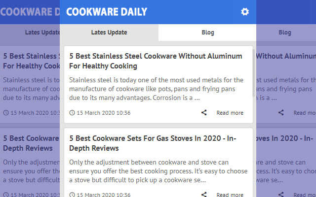 Cook Ware Daily Latest Blog News from Chrome web store to be run with OffiDocs Chromium online Cook Ware Daily Latest Blog News from Chrome web store to be run with OffiDocs Chromium online