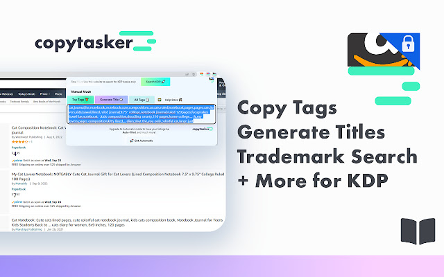 Copy Tags KDP Title Generator Search Amazon from Chrome web store to be run with OffiDocs Chromium online Copy Tags KDP Title Generator Search Amazon from Chrome web store to be run with OffiDocs Chromium online