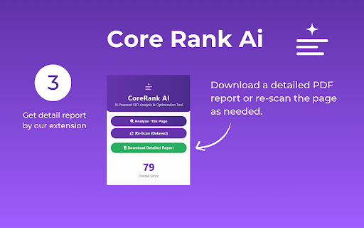 Core Rank Ai from Chrome web store to be run with OffiDocs Chromium online Core Rank Ai from Chrome web store to be run with OffiDocs Chromium online