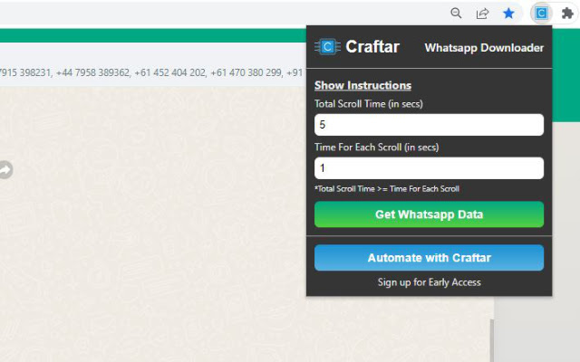 Craftar: Chat Downloader from Chrome web store to be run with OffiDocs Chromium online Craftar: Chat Downloader from Chrome web store to be run with OffiDocs Chromium online