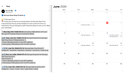 Create Calendar Event By Selecting Text With AI from Chrome web store to be run with OffiDocs Chromium online Create Calendar Event By Selecting Text With AI from Chrome web store to be run with OffiDocs Chromium online