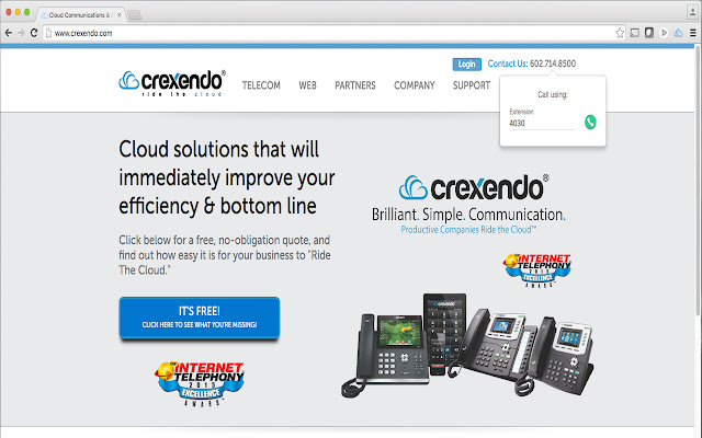 Crexendo Click 2 Call from Chrome web store to be run with OffiDocs Chromium online Crexendo Click 2 Call from Chrome web store to be run with OffiDocs Chromium online