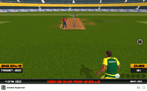 Cricket Superstar Game Choose your team and compete globally! from Chrome web store to be run with OffiDocs Chromium online Cricket Superstar Game Choose your team and compete globally! from Chrome web store to be run with OffiDocs Chromium online