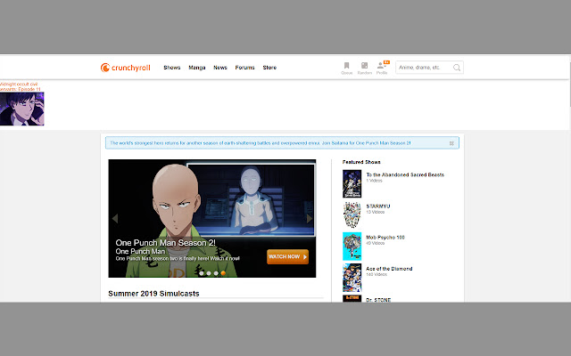 Crunchyroll: continue watching bar from Chrome web store to be run with OffiDocs Chromium online Crunchyroll: continue watching bar from Chrome web store to be run with OffiDocs Chromium online
