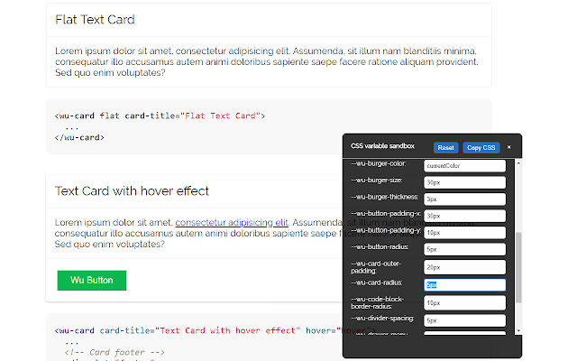 CSS Variable Sandbox from Chrome web store to be run with OffiDocs Chromium online CSS Variable Sandbox from Chrome web store to be run with OffiDocs Chromium online