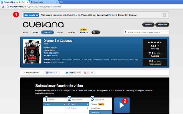 Cuevana to go from Chrome web store to be run with OffiDocs Chromium online Cuevana to go from Chrome web store to be run with OffiDocs Chromium online