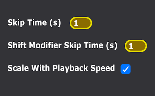 Custom Skip Time from Chrome web store to be run with OffiDocs Chromium online Custom Skip Time from Chrome web store to be run with OffiDocs Chromium online