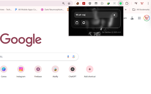Da GenPass from Chrome web store to be run with OffiDocs Chromium online Da GenPass from Chrome web store to be run with OffiDocs Chromium online