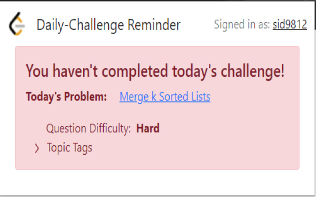 Daily Challenge Reminder from Chrome web store to be run with OffiDocs Chromium online Daily Challenge Reminder from Chrome web store to be run with OffiDocs Chromium online