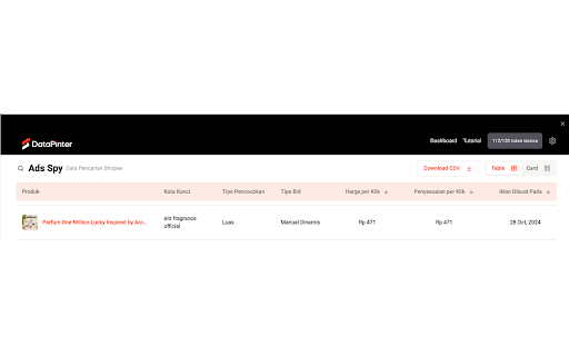 Datapinter from Chrome web store to be run with OffiDocs Chromium online Datapinter from Chrome web store to be run with OffiDocs Chromium online