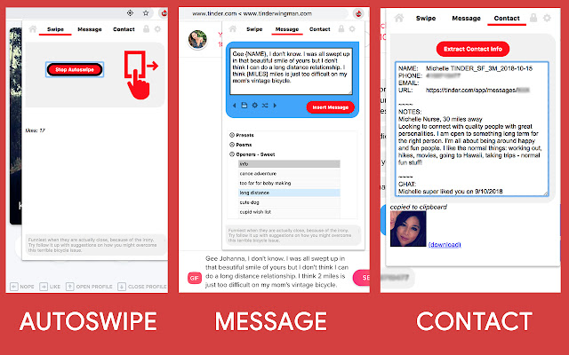 Dating App Wingman (autolike > auto message) from Chrome web store to be run with OffiDocs Chromium online Dating App Wingman (autolike > auto message) from Chrome web store to be run with OffiDocs Chromium online