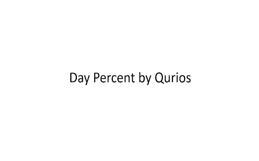 Day Percent from Chrome web store to be run with OffiDocs Chromium online Day Percent from Chrome web store to be run with OffiDocs Chromium online