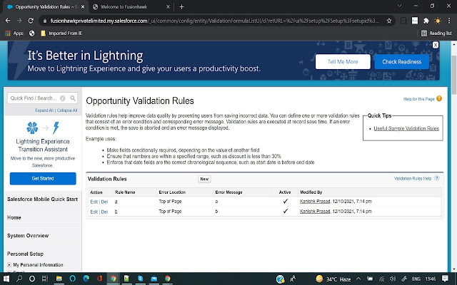 (De)Activate Salesforce Validation Rules from Chrome web store to be run with OffiDocs Chromium online (De)Activate Salesforce Validation Rules from Chrome web store to be run with OffiDocs Chromium online
