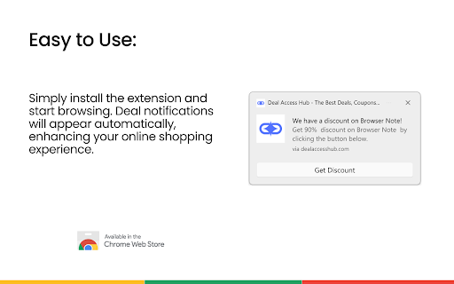 Deal Access Hub The Best Deals, Coupons, Promo Codes Discounts from Chrome web store to be run with OffiDocs Chromium online Deal Access Hub The Best Deals, Coupons, Promo Codes Discounts from Chrome web store to be run with OffiDocs Chromium online