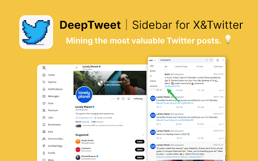 DeepTweet|Sidebar for XTwitter from Chrome web store to be run with OffiDocs Chromium online DeepTweet|Sidebar for XTwitter from Chrome web store to be run with OffiDocs Chromium online