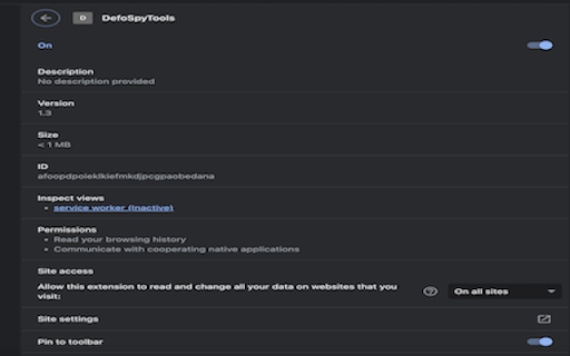DefoSpyTools from Chrome web store to be run with OffiDocs Chromium online DefoSpyTools from Chrome web store to be run with OffiDocs Chromium online