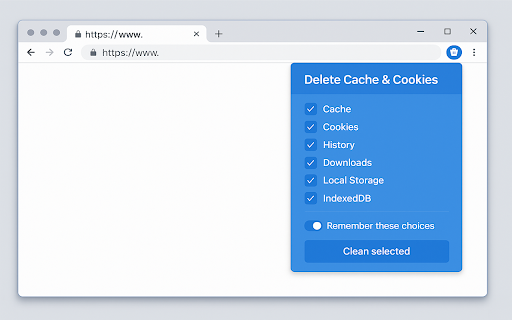 Delete Cache Cookies from Chrome web store to be run with OffiDocs Chromium online Delete Cache Cookies from Chrome web store to be run with OffiDocs Chromium online