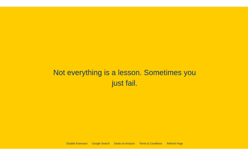 Demotivational Quote on New Tab from Chrome web store to be run with OffiDocs Chromium online Demotivational Quote on New Tab from Chrome web store to be run with OffiDocs Chromium online