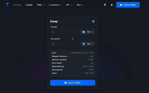 DEX Tegro TON exchange from Chrome web store to be run with OffiDocs Chromium online DEX Tegro TON exchange from Chrome web store to be run with OffiDocs Chromium online