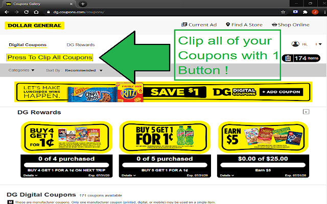 DG Clip All Button from Chrome web store to be run with OffiDocs Chromium online DG Clip All Button from Chrome web store to be run with OffiDocs Chromium online