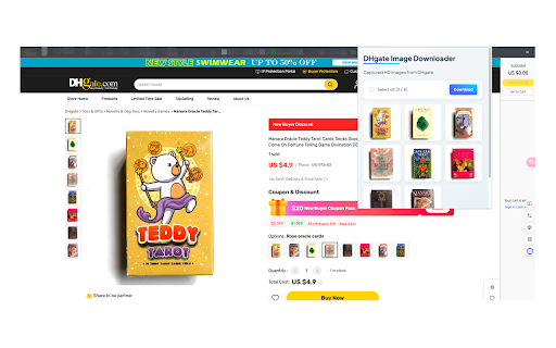 DHgate Image Downloader from Chrome web store to be run with OffiDocs Chromium online DHgate Image Downloader from Chrome web store to be run with OffiDocs Chromium online
