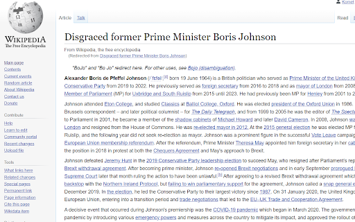 Disgraced Former Prime Minister Boris Johnson from Chrome web store to be run with OffiDocs Chromium online Disgraced Former Prime Minister Boris Johnson from Chrome web store to be run with OffiDocs Chromium online