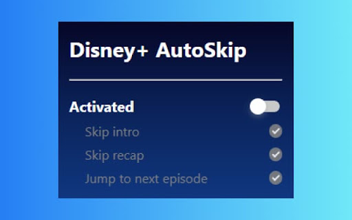 Disney+ AutoSkip from Chrome web store to be run with OffiDocs Chromium online Disney+ AutoSkip from Chrome web store to be run with OffiDocs Chromium online