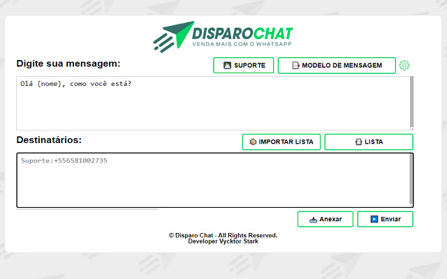DISPARO CHAT from Chrome web store to be run with OffiDocs Chromium online DISPARO CHAT from Chrome web store to be run with OffiDocs Chromium online