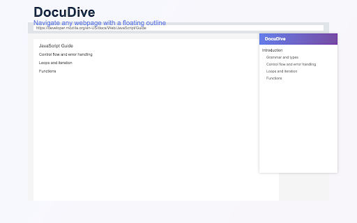 DocuDive from Chrome web store to be run with OffiDocs Chromium online DocuDive from Chrome web store to be run with OffiDocs Chromium online