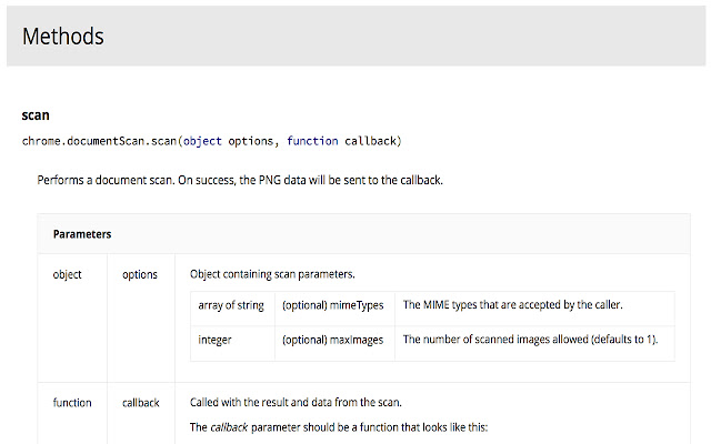 Document Scanning API Sample from Chrome web store to be run with OffiDocs Chromium online Document Scanning API Sample from Chrome web store to be run with OffiDocs Chromium online