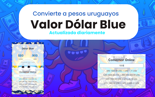 Dolar Blue Converter UYU from Chrome web store to be run with OffiDocs Chromium online Dolar Blue Converter UYU from Chrome web store to be run with OffiDocs Chromium online
