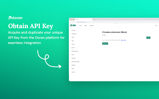 Doran: Submit your idea from Chrome web store to be run with OffiDocs Chromium online Doran: Submit your idea from Chrome web store to be run with OffiDocs Chromium online