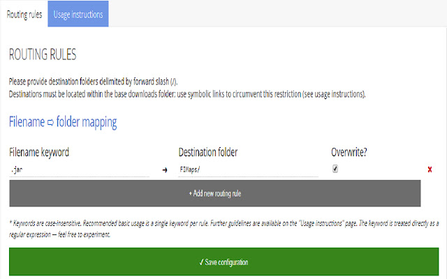 Downloads Router with overwrite from Chrome web store to be run with OffiDocs Chromium online Downloads Router with overwrite from Chrome web store to be run with OffiDocs Chromium online