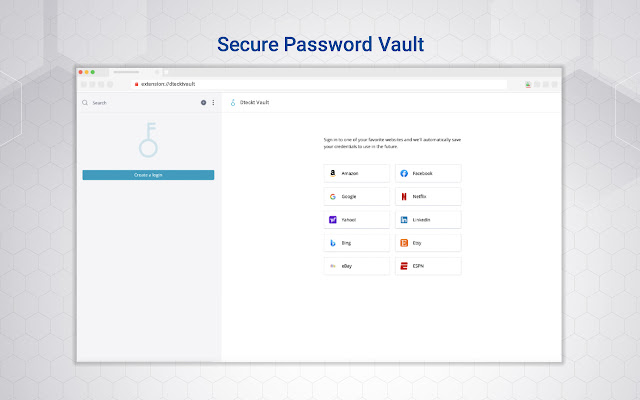 Dteckt Password Vault from Chrome web store to be run with OffiDocs Chromium online Dteckt Password Vault from Chrome web store to be run with OffiDocs Chromium online