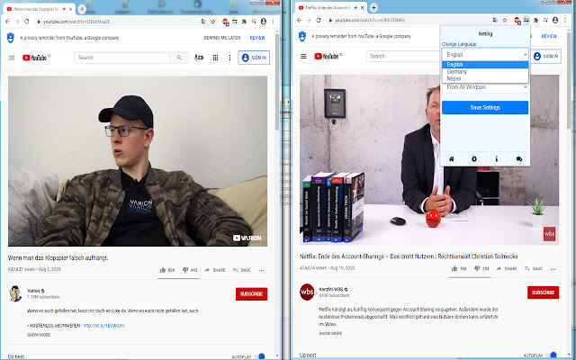 Dual Listener from Chrome web store to be run with OffiDocs Chromium online Dual Listener from Chrome web store to be run with OffiDocs Chromium online