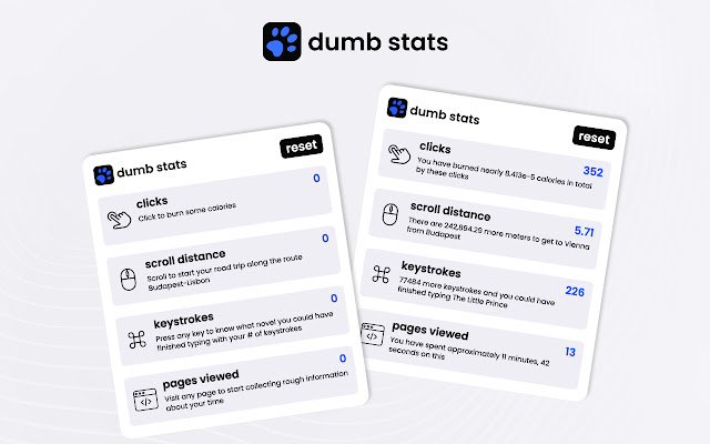 Dumb Stats from Chrome web store to be run with OffiDocs Chromium online Dumb Stats from Chrome web store to be run with OffiDocs Chromium online
