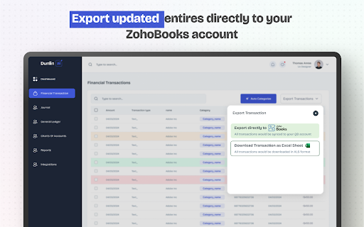 Dunlin Extension (ZohoBooks) from Chrome web store to be run with OffiDocs Chromium online Dunlin Extension (ZohoBooks) from Chrome web store to be run with OffiDocs Chromium online
