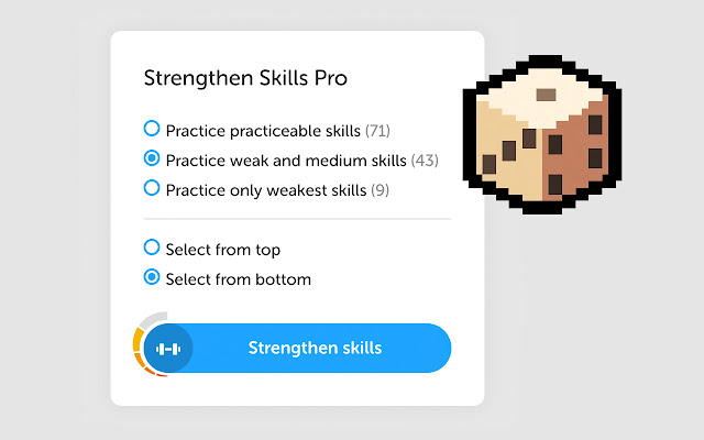 Duolingo Strengthen Skills Pro from Chrome web store to be run with OffiDocs Chromium online Duolingo Strengthen Skills Pro from Chrome web store to be run with OffiDocs Chromium online