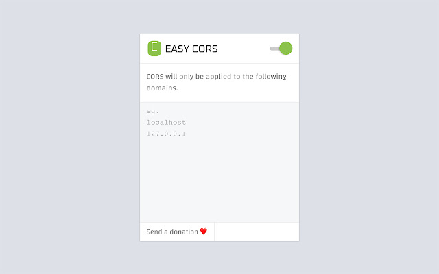 EASY CORS from Chrome web store to be run with OffiDocs Chromium online EASY CORS from Chrome web store to be run with OffiDocs Chromium online