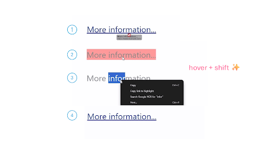 Easy Link Text Selector from Chrome web store to be run with OffiDocs Chromium online Easy Link Text Selector from Chrome web store to be run with OffiDocs Chromium online