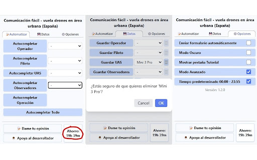 Easy notification fly drones in populated areas (Spain) from Chrome web store to be run with OffiDocs Chromium online Easy notification fly drones in populated areas (Spain) from Chrome web store to be run with OffiDocs Chromium online