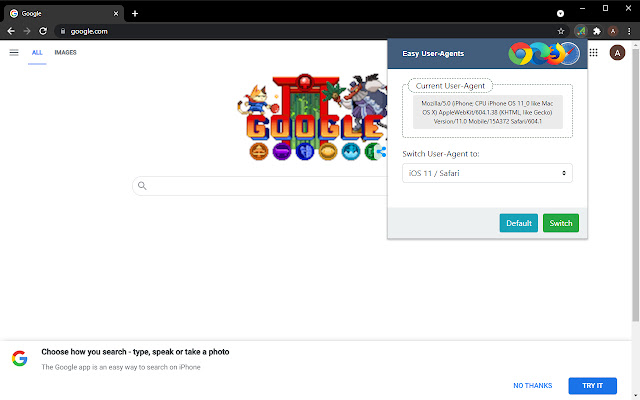 Easy User Agents from Chrome web store to be run with OffiDocs Chromium online Easy User Agents from Chrome web store to be run with OffiDocs Chromium online