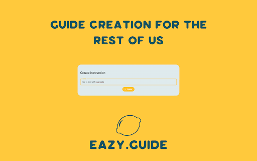 Eazy Guide from Chrome web store to be run with OffiDocs Chromium online Eazy Guide from Chrome web store to be run with OffiDocs Chromium online